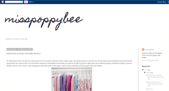 Desktop Screenshot of misspoppybee.blogspot.com