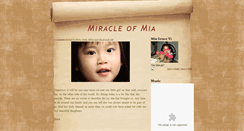 Desktop Screenshot of miracleofmia.blogspot.com