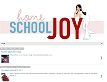 Tablet Screenshot of homeschool-joy.blogspot.com