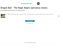 Tablet Screenshot of dragonball-the-magic-begins.blogspot.com
