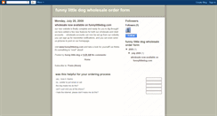 Desktop Screenshot of funnylittledogwholesale.blogspot.com