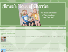 Tablet Screenshot of aimeesbowlofcherries.blogspot.com