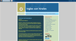 Desktop Screenshot of inglesconhirales.blogspot.com