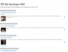 Tablet Screenshot of offthesanctuarywall.blogspot.com