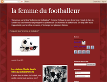 Tablet Screenshot of femmedefootballeur.blogspot.com