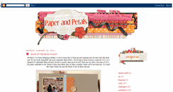 Desktop Screenshot of paperandpetals.blogspot.com