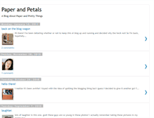 Tablet Screenshot of paperandpetals.blogspot.com