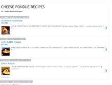 Tablet Screenshot of cheesefonduerecipes.blogspot.com