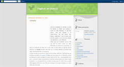 Desktop Screenshot of paginasenblanco.blogspot.com