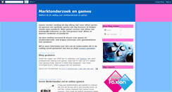 Desktop Screenshot of marktonderzoekengames.blogspot.com