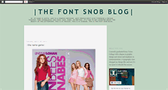 Desktop Screenshot of fontsnob.blogspot.com