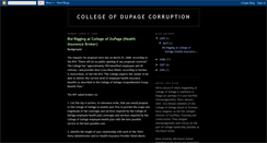 Desktop Screenshot of collegeofdupagecorruption.blogspot.com