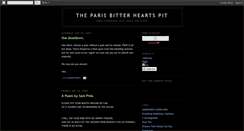 Desktop Screenshot of parisbitterheartspit.blogspot.com