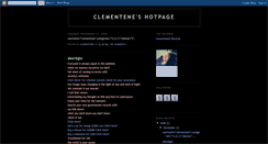 Desktop Screenshot of clementeneshotpage.blogspot.com