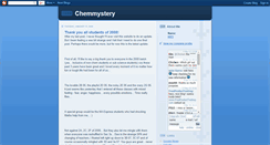Desktop Screenshot of chemmystery.blogspot.com