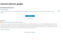 Tablet Screenshot of banned-adsense-google.blogspot.com