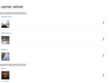 Tablet Screenshot of carrotvelvet.blogspot.com