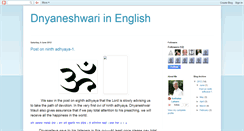 Desktop Screenshot of dnyaneshwari-yoga.blogspot.com