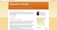 Desktop Screenshot of bennettstenets.blogspot.com