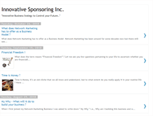 Tablet Screenshot of innovativesponsoring.blogspot.com