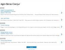 Tablet Screenshot of jagoanberascianjur.blogspot.com