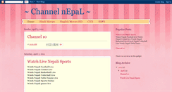 Desktop Screenshot of channelnepal.blogspot.com