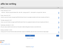 Tablet Screenshot of alfieleewriting.blogspot.com