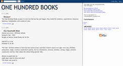 Desktop Screenshot of onehundredbooks.blogspot.com