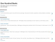 Tablet Screenshot of onehundredbooks.blogspot.com