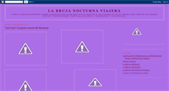 Desktop Screenshot of labrujanocturnaviajera.blogspot.com