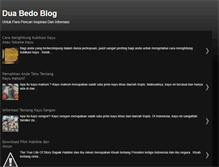 Tablet Screenshot of duabedo.blogspot.com