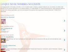 Tablet Screenshot of loquenosenombra.blogspot.com
