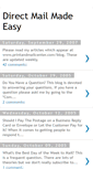 Mobile Screenshot of directmailmadeeasy.blogspot.com