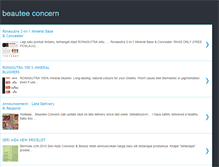 Tablet Screenshot of beauteeconcern.blogspot.com