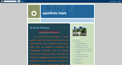 Desktop Screenshot of eportfoliomark.blogspot.com