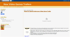 Desktop Screenshot of newvideogamestrailers.blogspot.com