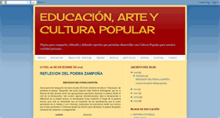 Desktop Screenshot of educacionarteculturapopularperu.blogspot.com