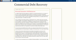 Desktop Screenshot of commercialdebtrecoveryandcollections.blogspot.com