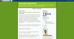 Desktop Screenshot of interactivemediaworld.blogspot.com