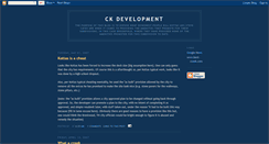 Desktop Screenshot of ckdevelopment.blogspot.com