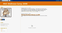 Desktop Screenshot of mvcwellnesscamp2008.blogspot.com