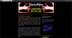 Desktop Screenshot of deadshed.blogspot.com