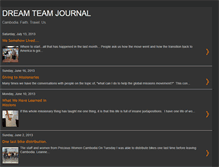 Tablet Screenshot of dreamteamjournal.blogspot.com