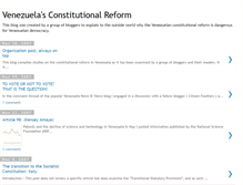 Tablet Screenshot of constitutional-reform-venezuela.blogspot.com