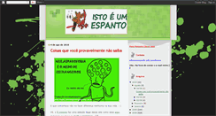 Desktop Screenshot of istoeumespanto.blogspot.com