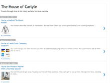 Tablet Screenshot of houseofcarlyle.blogspot.com