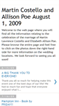 Mobile Screenshot of costellopoewedding2009.blogspot.com