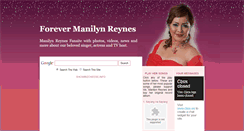 Desktop Screenshot of forevermanilynreynes.blogspot.com