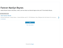 Tablet Screenshot of forevermanilynreynes.blogspot.com