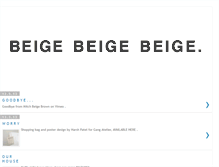 Tablet Screenshot of beigebeigebeige.blogspot.com